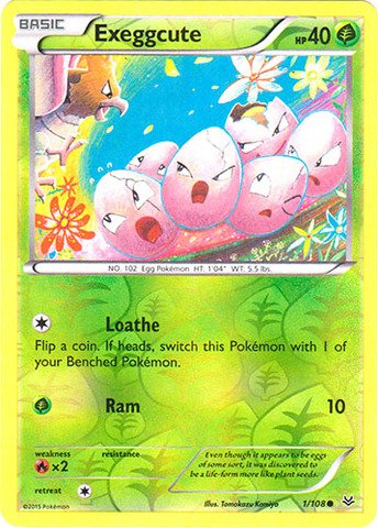 Pokemon - Exeggcute (1/108) - XY Roaring Skies - Reverse Holo